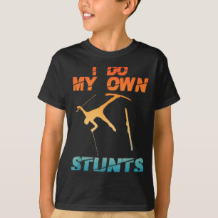 Funny nordic mountain skiing art for men women T-Shirt