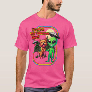 Funny Norfolk Terrier Alien You're Chosen One UFO T-Shirt