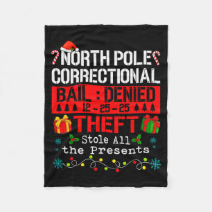 Funny North Le Correctional Theft Stole All The  Fleece Blanket