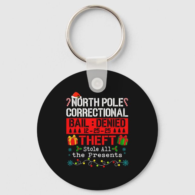 Funny North Le Correctional Theft Stole All The  Key Ring (Front)