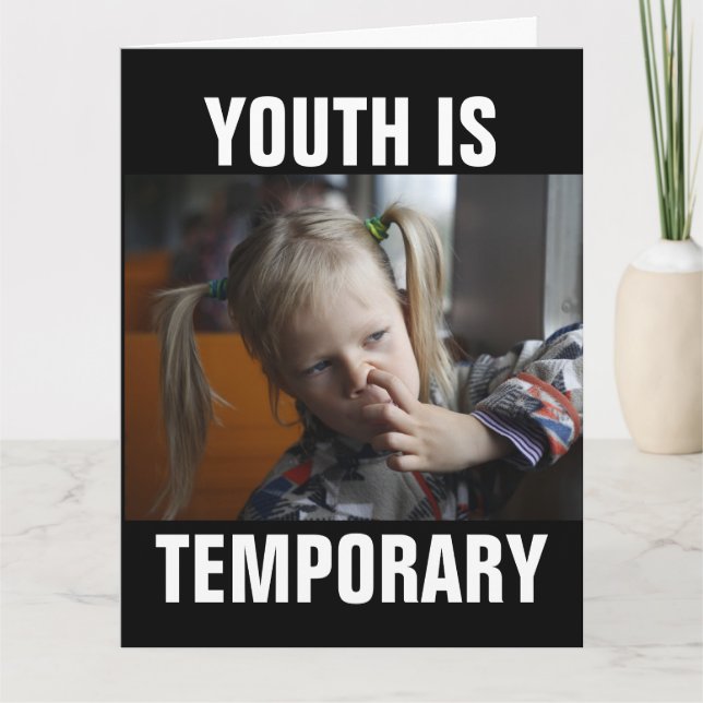 FUNNY NOSE PICKING GETTING OLDER BIRTHDAY CARDS (Front)