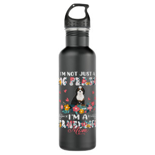 Funny Not A Dog Im A Bernedoodle Mom Floral Dog Lo 710 Ml Water Bottle