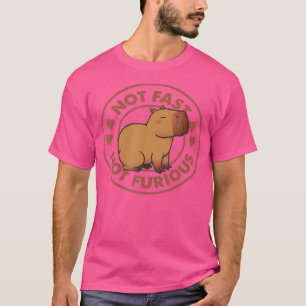 Funny Not Fast Not Furious Capybara T-Shirt