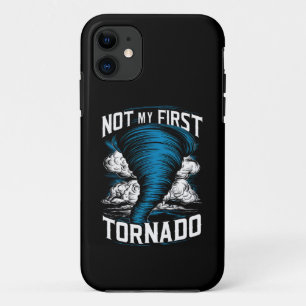 Funny Not My First Tornado Retro Storm Chaser Case-Mate iPhone Case