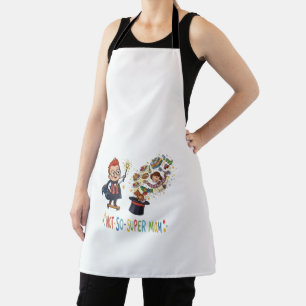 Funny Not-So-Super Mum Magic Cartoon Apron