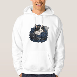 Funny Not Today Cat in Sunglasses Hoodie
