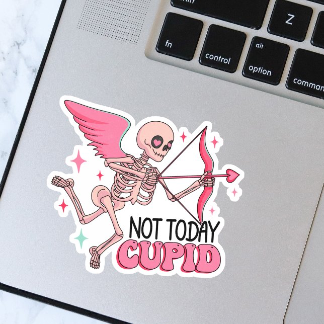 Funny Not Today Cupid Skeleton Anti-Valentine (Creator Uploaded)