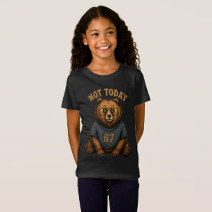 Funny 'Not Today' Lazy Bear Retro 67 Graphic Tote T-Shirt