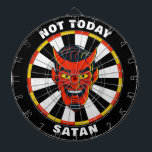 Funny Not Today Satan Dartboard<br><div class="desc">Personalise this devilish dartboard with a personalised greeting. Designed for you by Blackberry Boulevard.</div>