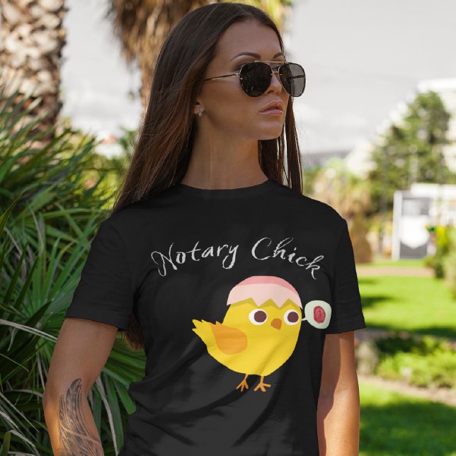 Funny Notary | Office - Notary Chick T-Shirt (Creator Uploaded)