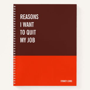 Funny Notebook, Humourous Writing Pad Journal, Not Notebook