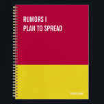 Funny Notebook, Humourous Writing Pad Journal, Not Notebook<br><div class="desc">Funny notebook to use for all your daily reminders,  deep thoughts and grievances,  or for just taking notes at school and work. It makes a great gift.</div>