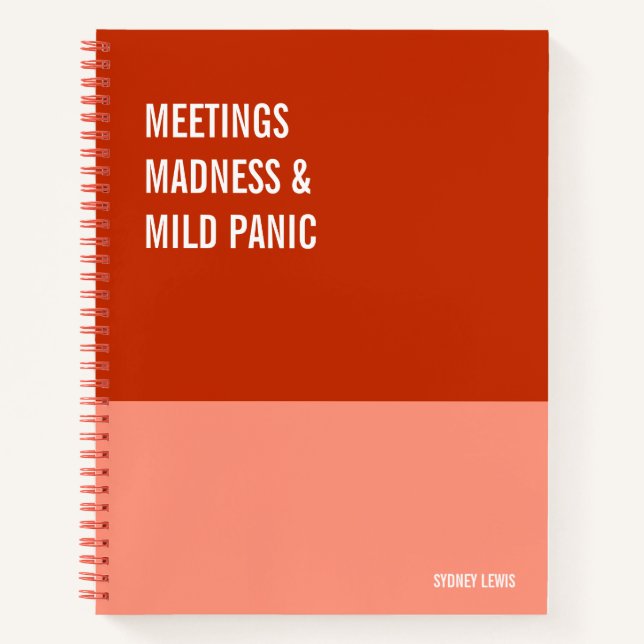 Funny Notebook, Humourous Writing Pad Journal, Not Notebook (Front)