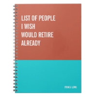 Funny Notebook, Humourous Writing Pad Journal, Not