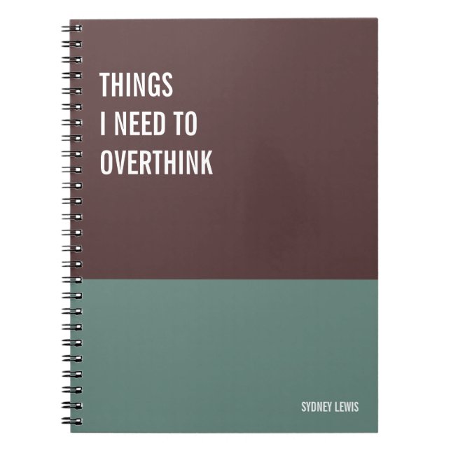 Funny Notebook, Humourous Writing Pad Journal, Not Notebook (Front)