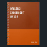 Funny Notebook, Humourous Writing Pad Journal, Not Notebook<br><div class="desc">Funny notebook to use for all your daily reminders,  deep thoughts and grievances,  or for just taking notes at school and work. It makes a great gift.</div>