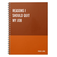 Funny Notebook, Humourous Writing Pad Journal, Not