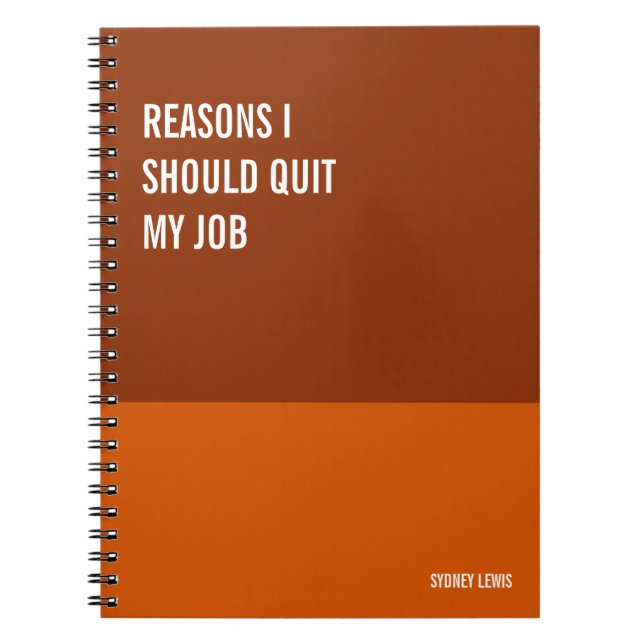 Funny Notebook, Humourous Writing Pad Journal, Not Notebook (Front)