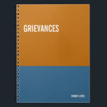 Funny Notebook, Humourous Writing Pad Journal, Not Notebook<br><div class="desc">Funny notebook to use for all your daily reminders,  deep thoughts and grievances,  or for just taking notes at school and work. It makes a great gift.</div>