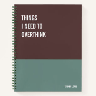 Funny Notebook, Humourous Writing Pad Journal, Not Notebook