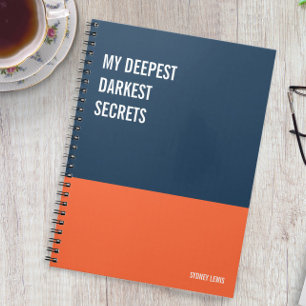 Funny Notebook, Humourous Writing Pad Journal, Not Notebook