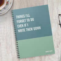 Funny Notebook, Humourous Writing Pad Journal, Not