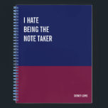 Funny Notebook, Humourous Writing Pad Journal, Not Notebook<br><div class="desc">Funny notebook to use for all your daily reminders,  deep thoughts and grievances,  or for just taking notes at school and work. It makes a great gift.</div>