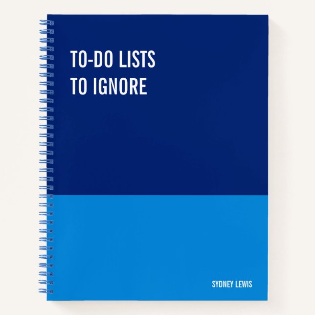 Funny Notebook, Humourous Writing Pad Journal, Not Notebook (Front)