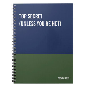 Funny Notebook, Humourous Writing Pad Journal, Not Notebook