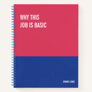 Funny Notebook, Snarky Writing Pad Journal, Note Notebook