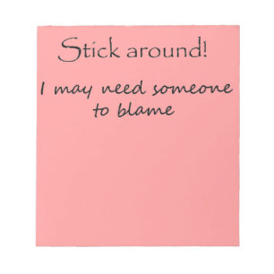 Funny notepads gifts office humour unique gift