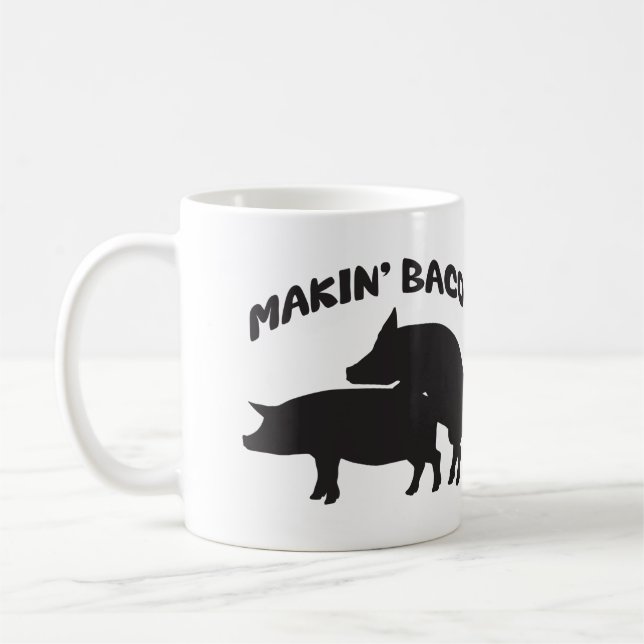 Funny novelty bacon mug (Left)