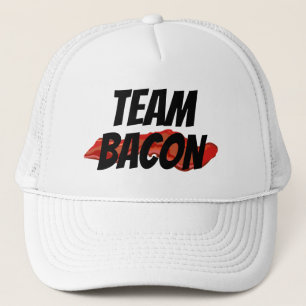 Funny Novelty Baseball style TEAM BACON Trucker Hat