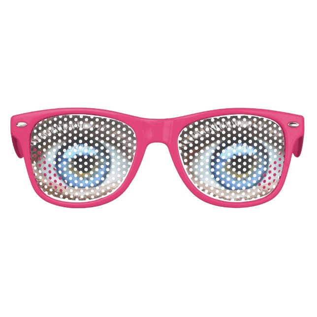 FUNNY NOVELTY BLUE BUG EYED SUNGLASSES   (Front)
