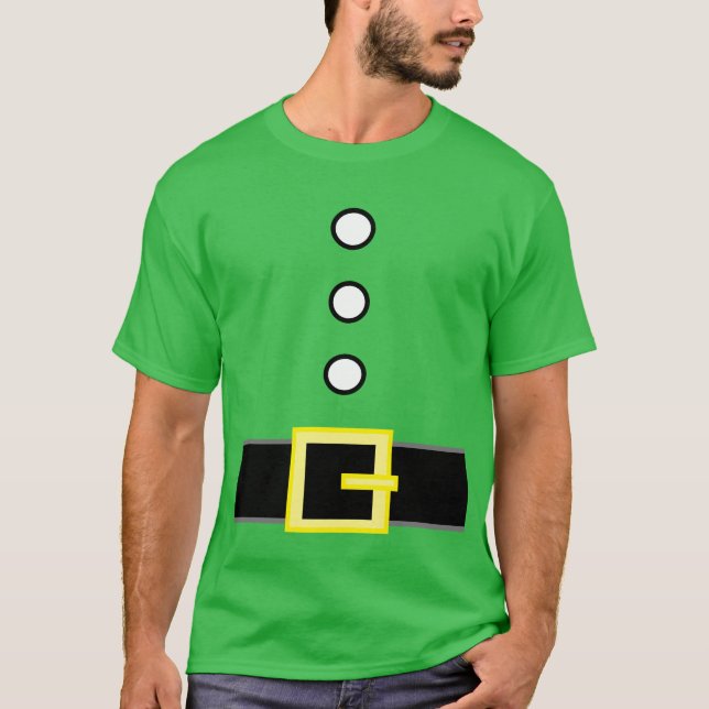 Funny Novelty Christmas FELL OFF THE SHELF ELF T-Shirt (Front)