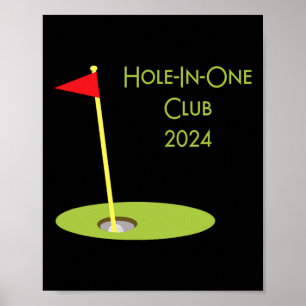 Funny Novelty Golf Gifts 3dfx Hole In One Club 202 Poster