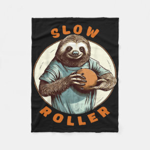 Funny Novelty Men Womens Ten Pin Slow Roller Bowle Fleece Blanket