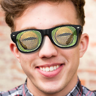 funny novelty nerdy crazy frog eyes retro sunglasses