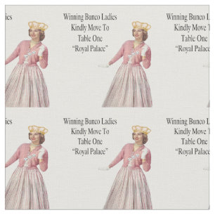 Funny Novelty Retro Dice Bunco Queen Fabric
