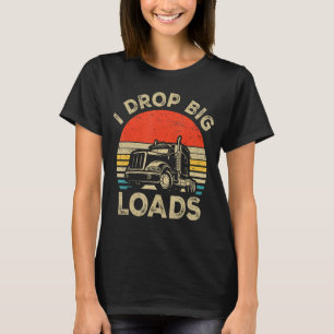 Funny Novelty Semi Trailer Truck Drivers Trucker M T-Shirt