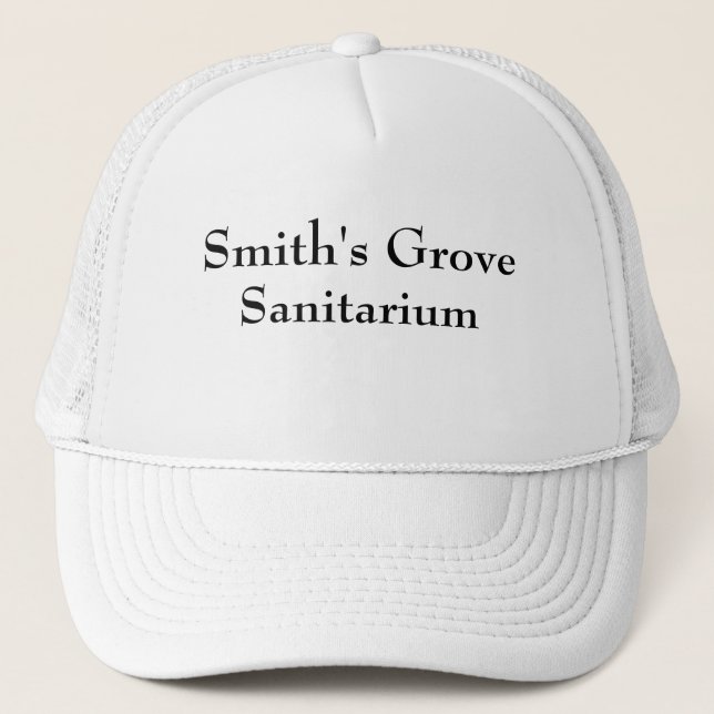 Funny Novelty Smith's Grove Sanitorium Trucker Hat (Front)