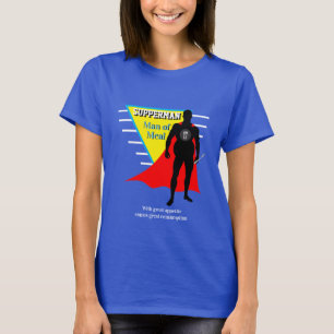 Funny Novelty SUPPERMAN MAN OF MEAL T-Shirt