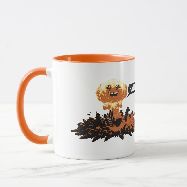 Funny Nuclear Explosion - Hallo Mug (Left)