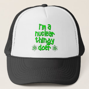 funny nuclear trucker hat