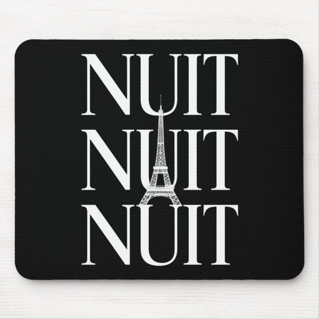 Funny Nuit Nuit Mouse Pad (Front)
