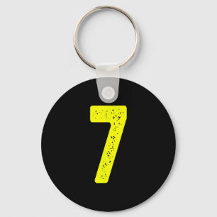 Funny Number 7 67 Meme Costume Matching Group Hall Key Ring
