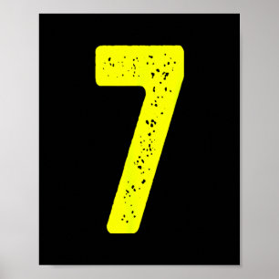 Funny Number 7 67 Meme Costume Matching Group Hall Poster