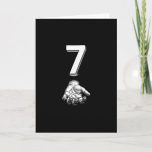 Funny Number 7 Matching 67 Meme Costume Card