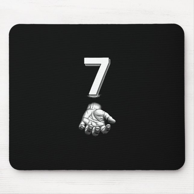 Funny Number 7 Matching 67 Meme Costume  Mouse Pad (Front)