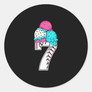 Funny Number 7 Sell Drip 67 Meme Costume Couple Ma Classic Round Sticker